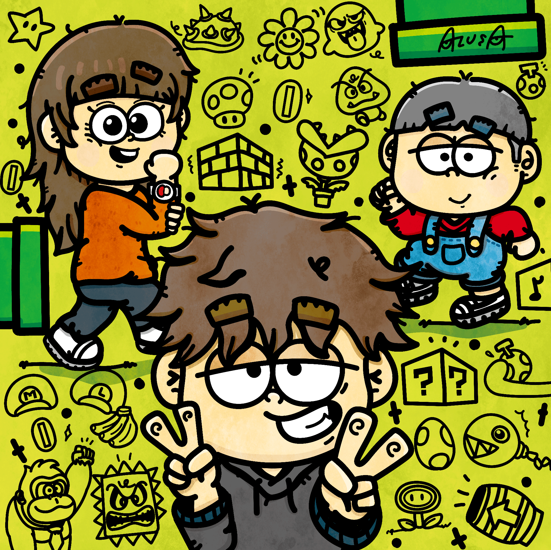 家族旅行【USJ】 | blog | キャラクターデザイン制作・依頼｜Azu